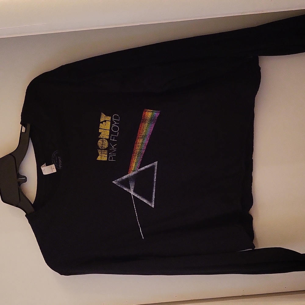 Long sleeve crop Pink Floyd tee